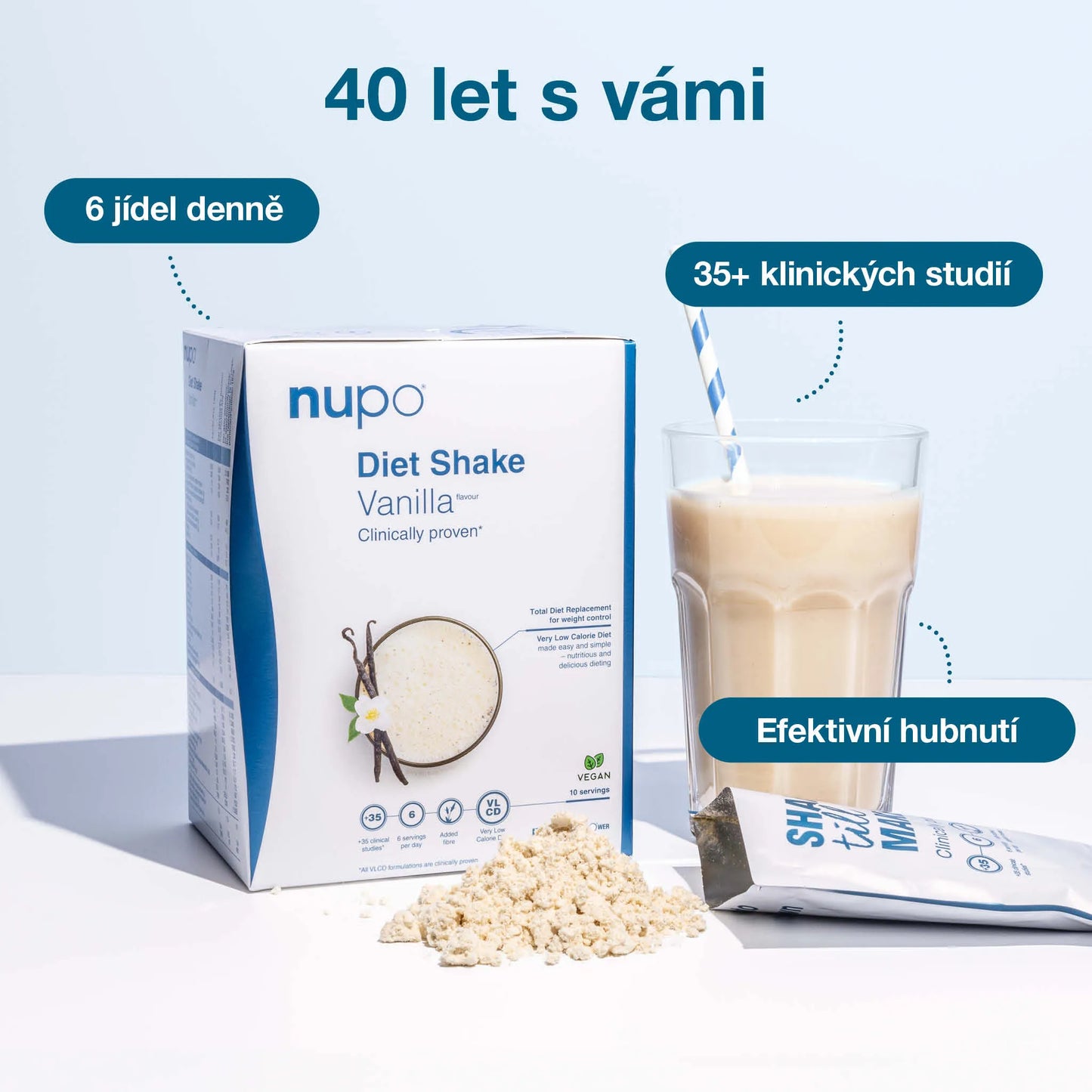 NUPO Dieta - šejk Vanilka (bez laktózy)