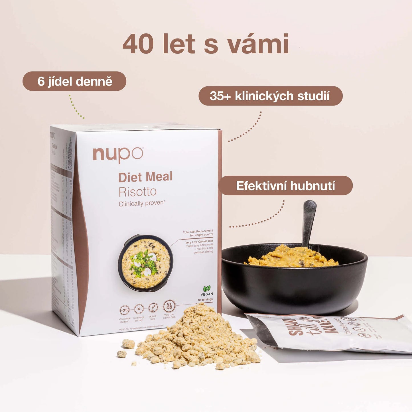 NUPO Dieta - teplé jídlo Rizoto (bez laktózy)