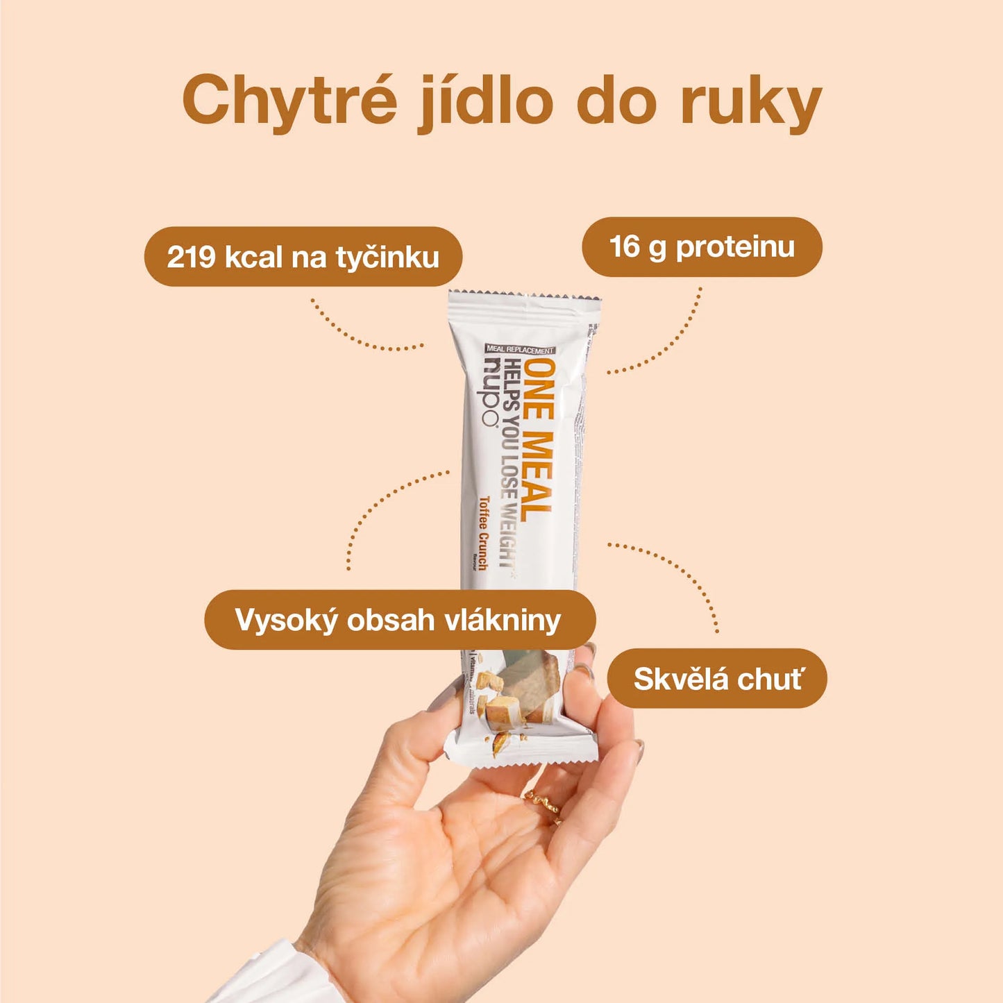 NUPO One Meal Bar Crunchy Caramel