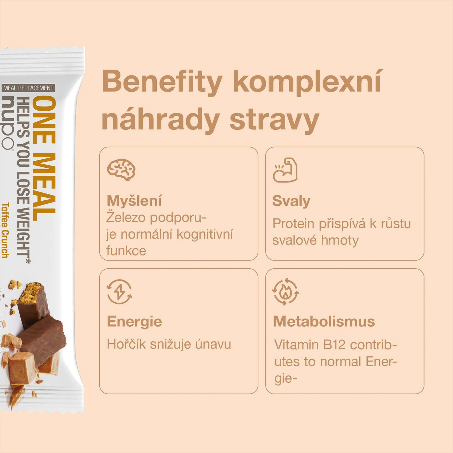 NUPO One Meal Bar Crunchy Caramel