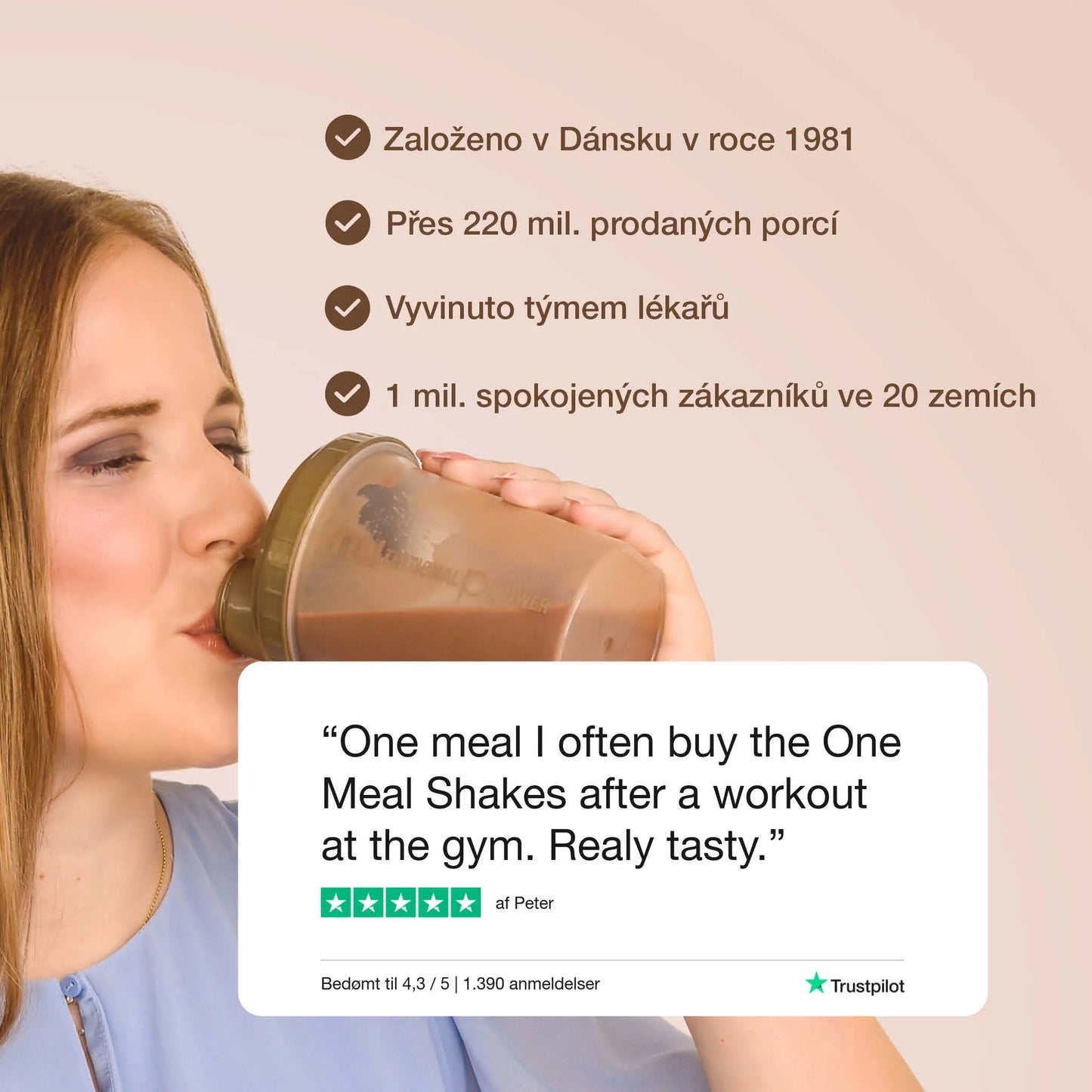 NUPO One Meal +Prime Caffe Latte drink - lactose free