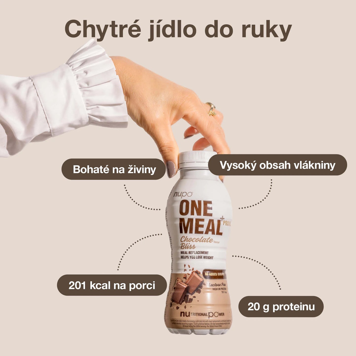 NUPO One Meal +Prime drink Chocolate - lactose free