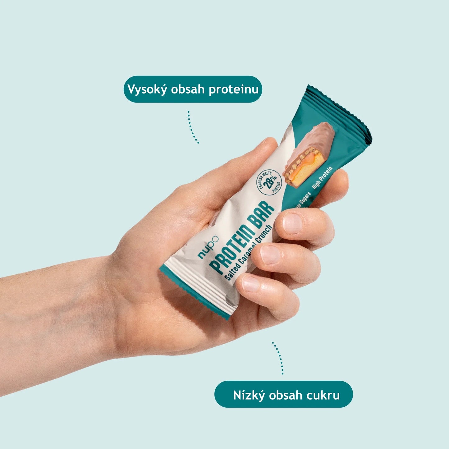 NUPO proteinová tyčinka Slaný karamel