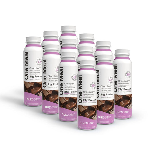 NUPO One Meal +Prime nápoj Čokoláda - bez laktózy - 12 ks