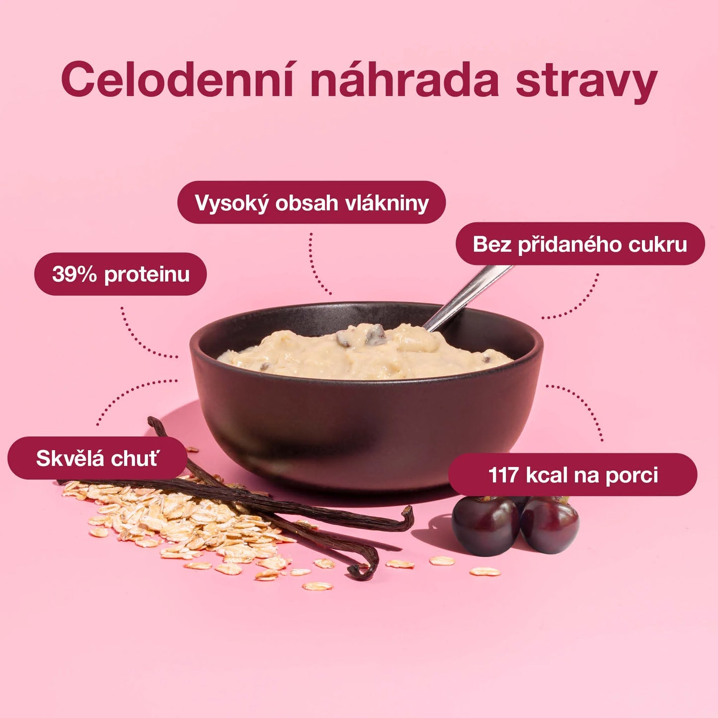 NUPO Dieta - kaše Vanilka-třešeň