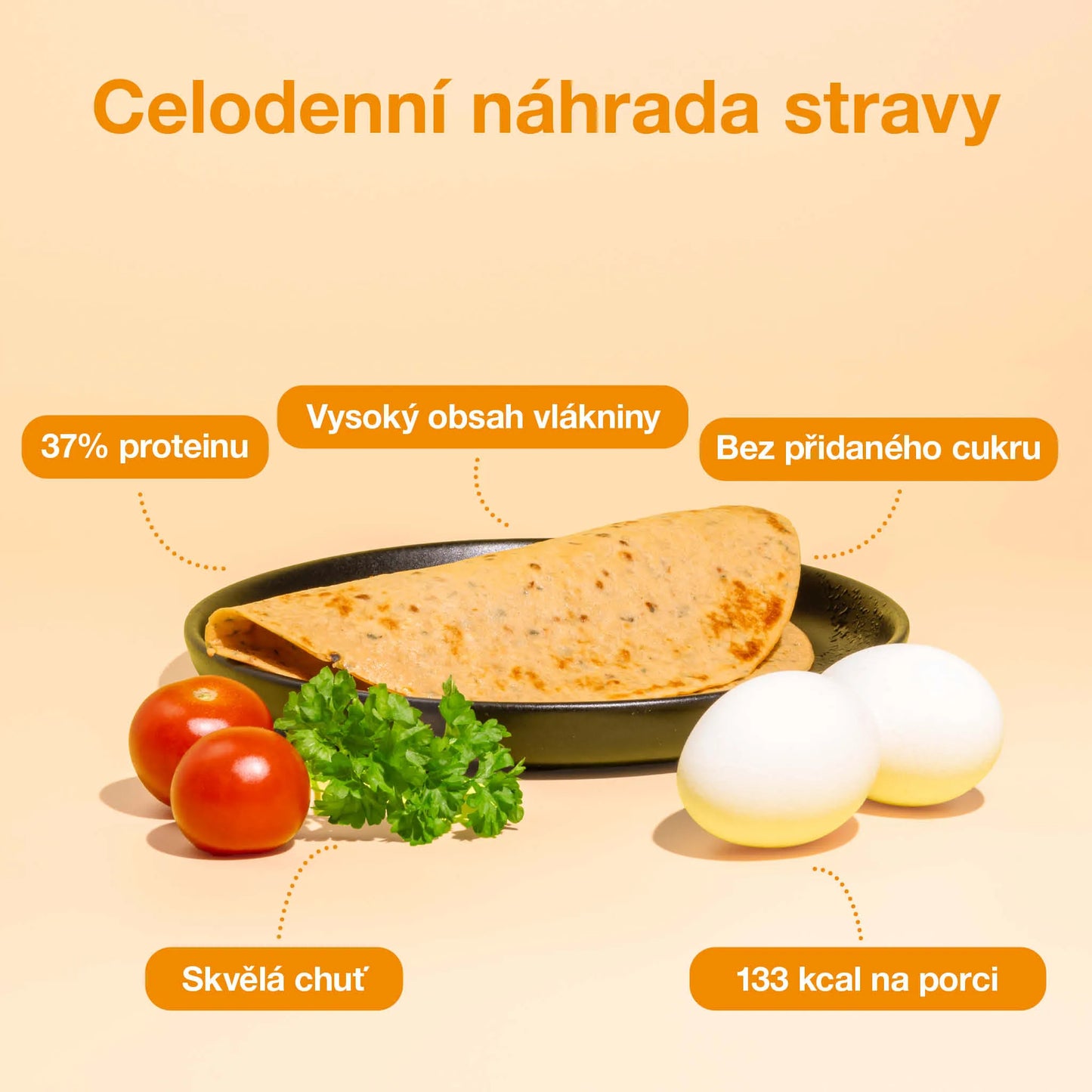 NUPO Dieta - teplé jídlo Vaječná omeleta