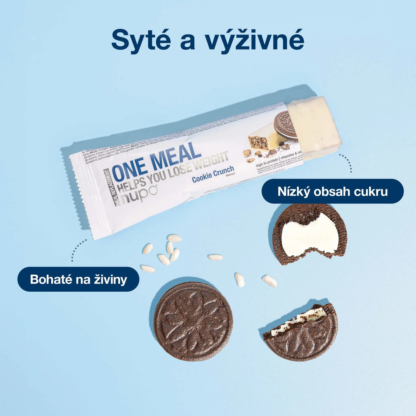 NUPO Tyčinka One Meal Cookie Crunch