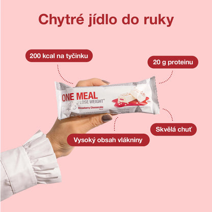 NUPO Tyčinka One Meal Jahodový Cheesecake