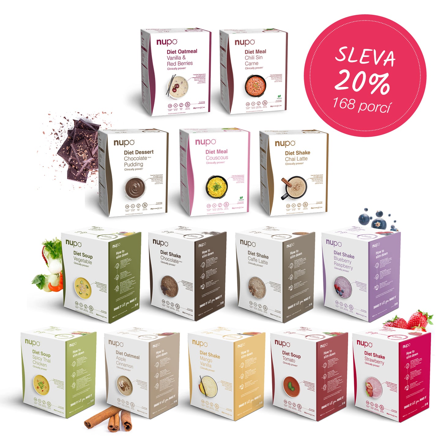 NUPO Diet for 4 weeks (168 servings) - I want to like myself