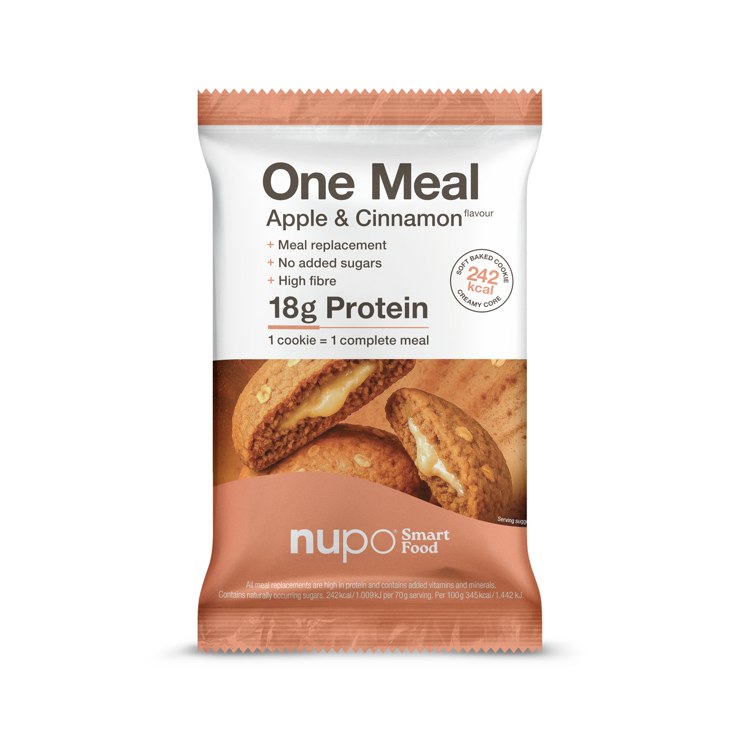 NUPO Koláček ONE MEAL +Prime Jablko-skořice