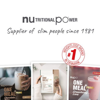 NUPO One Meal +Prime Vegan, 6/9 porcí Jahoda, bez laktózy