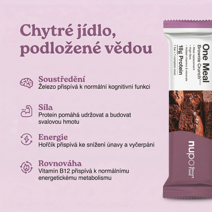 NUPO Tyčinka One Meal Křupavé Brownie