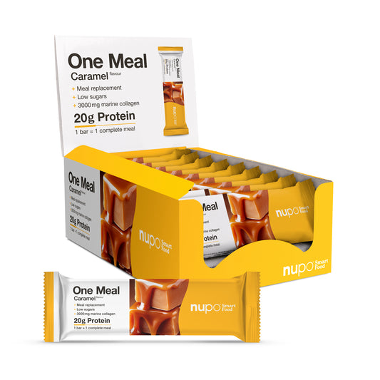 NUPO One Meal tyčinka karamel - 15 ks