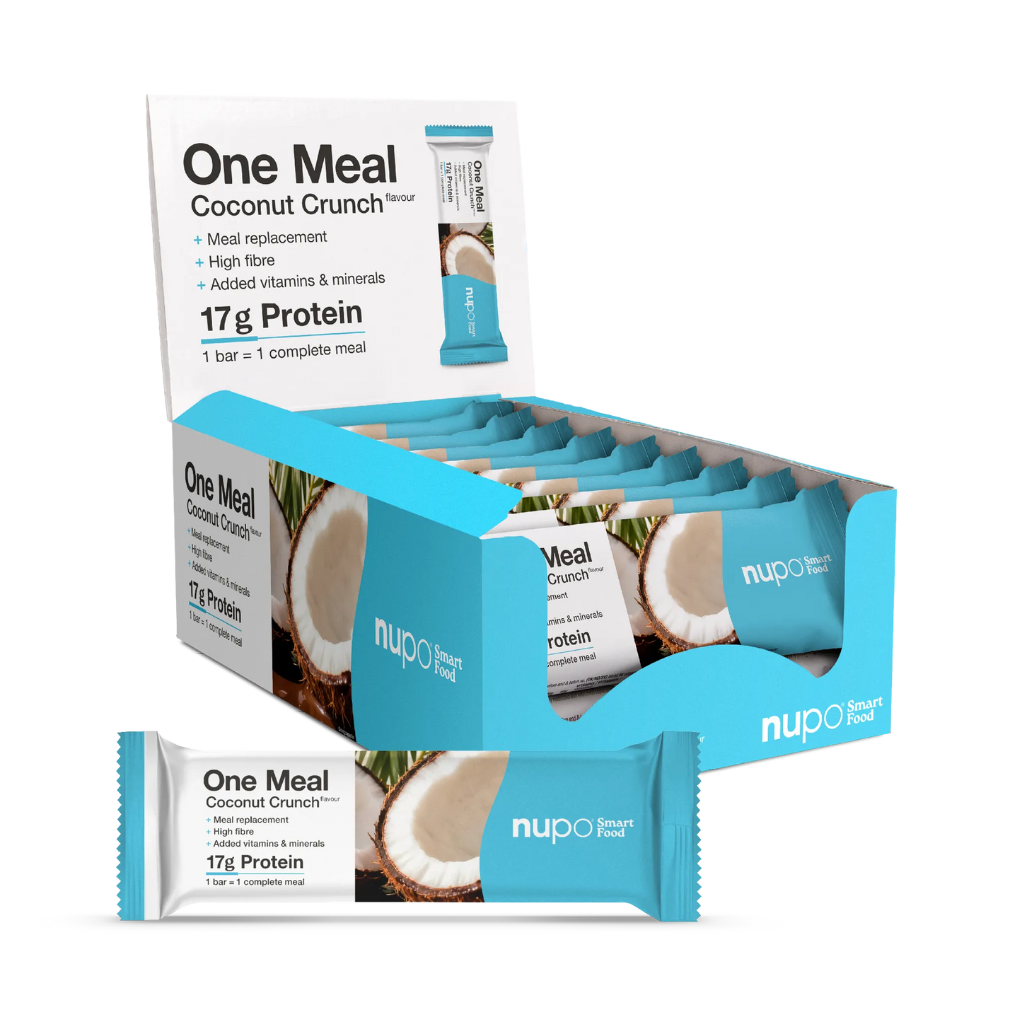 NUPO Tyčinka One Meal Křupavý kokos - 15 ks