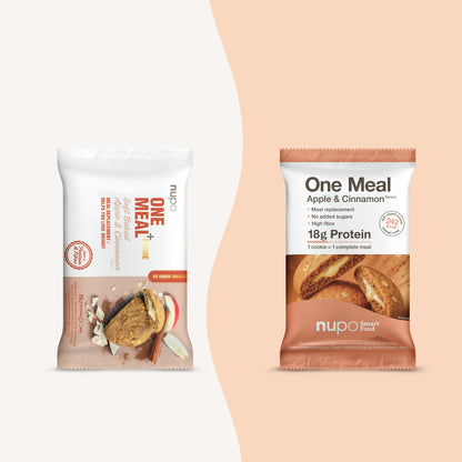 NUPO Koláček ONE MEAL +Prime Jablko-skořice - 12 ks