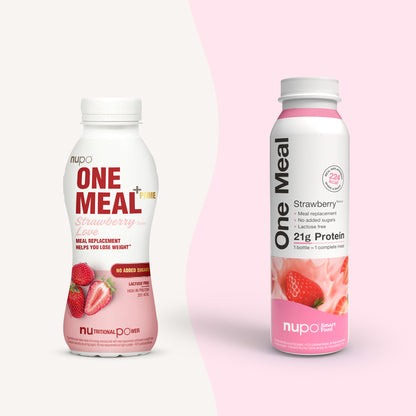NUPO One Meal +Prime nápoj Jahoda - bez laktózy